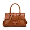 Wholesale new brown leather handbag, lady alligator PU bag handbag