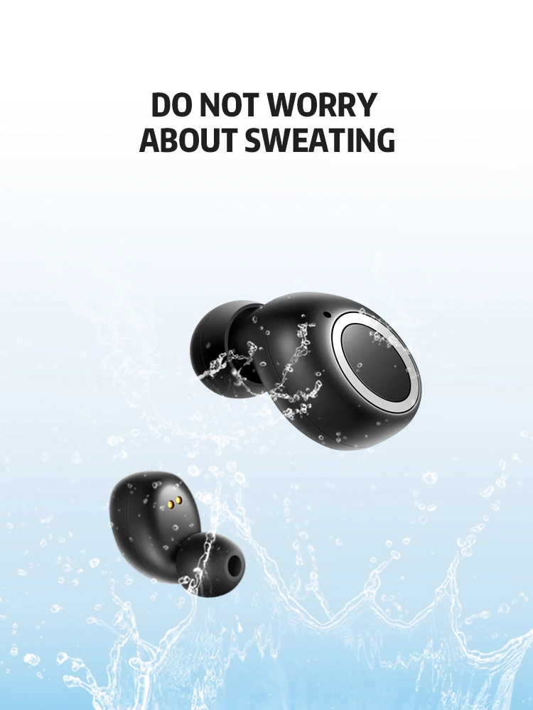 new arrival 3D Stereo Sound tws noise cancelling wireless bluetooths Touch Earbud headphones for iphone - ANKUX.COM