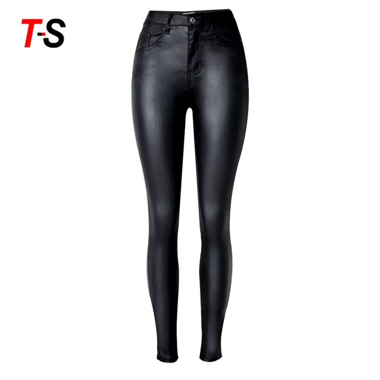 Custom women large size high waist skinny stretch faux leather pu pants, Customized color
Custom women large size high waist skinny stretch faux leather pu pants, Customized color