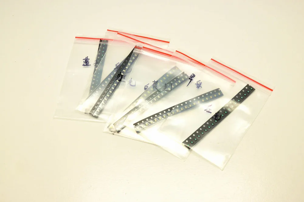 Electronic components | 0805 SMD LED light-emitting diode package orange, yellow, blue and green of seven kinds of each 20
