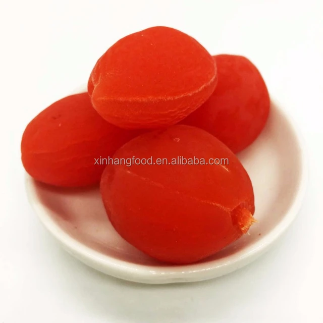 preserved red sweet peach dry fruit