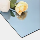 China Supplier Ocean Blue Colored Art Float Glass Used For Kitchen Decoration