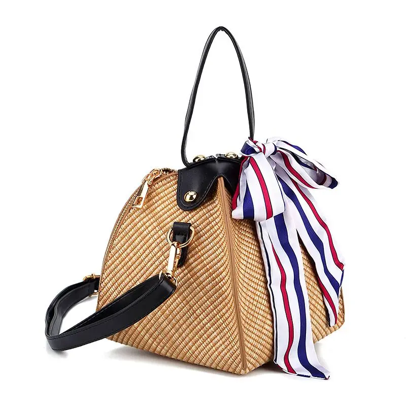 New Bohemian Style Straw Women's Bag Small Shoulder Bag Fashion Cross Handbag Fashionable Bag 2 Pcs Single Customized Designs
New Bohemian Style Straw Women's Bag Small Shoulder Bag Fashion Cross Handbag Fashionable Bag 2 Pcs Single Customized Designs