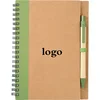Oempromo custom Eco spiral notebook with pen