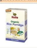 baby food: organic rice porridge