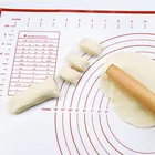 Large Silicone Pastry Mat Extra Thick Non Stick Baking Mat with Measurement Dough Rolling Mat(16''(W)24''(L))