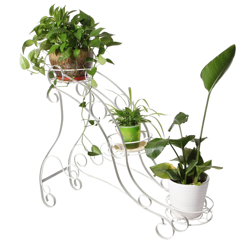 Iron flower pot stand / Metal flower pot rack /