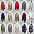 15 color custom design turkish jacquard Neck weaar fashion italian plaid pashmina shawl scarf women