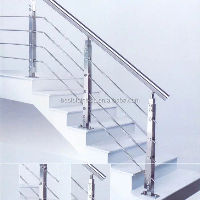 interior stair handrails stainless steel rod railing