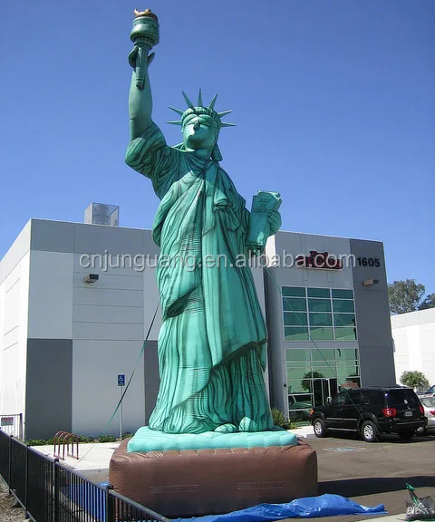 giant inflatable Statue of Liberty replica