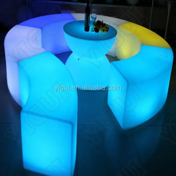 Yi gui現代rgb 16色ledキューブスツール屋内と屋外の使用パーティー仕入れ・メーカー・工場