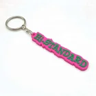Custom Soft PVC Keychain Letter keychains For Backpack