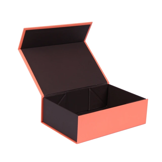 custom cardboard collapsible flip top gift boxes with magnetic