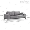 Factory Direct Sale latest design Home furniture couch living room sofa
