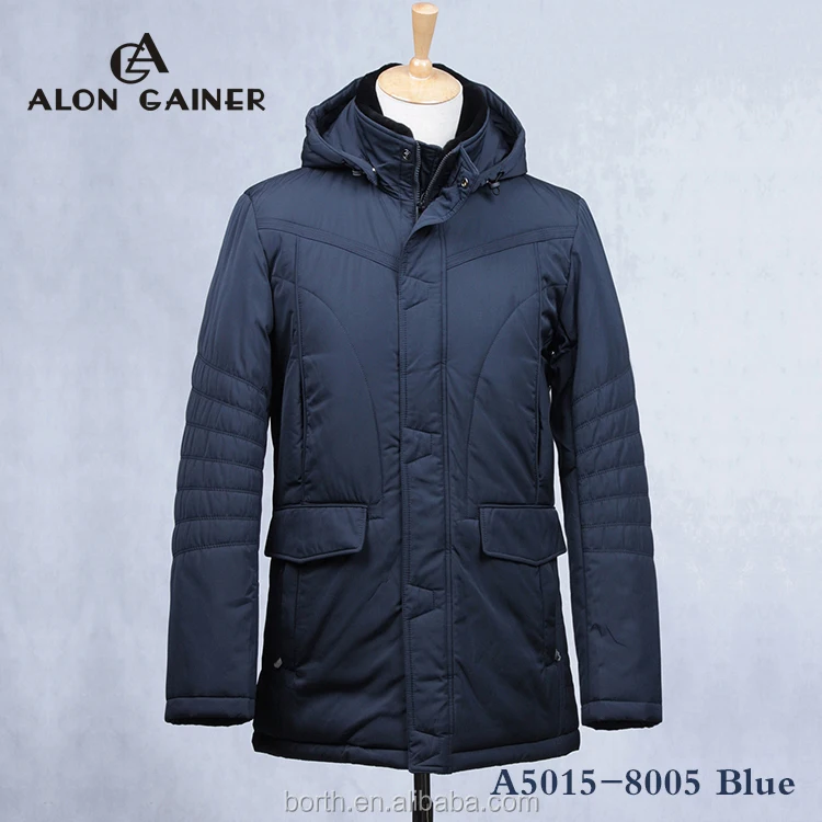 Fashion warm senior winter coat cotton-padded jacket for men