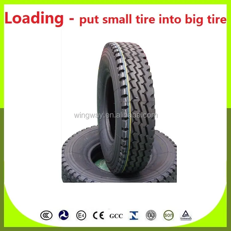 small tire + big tire