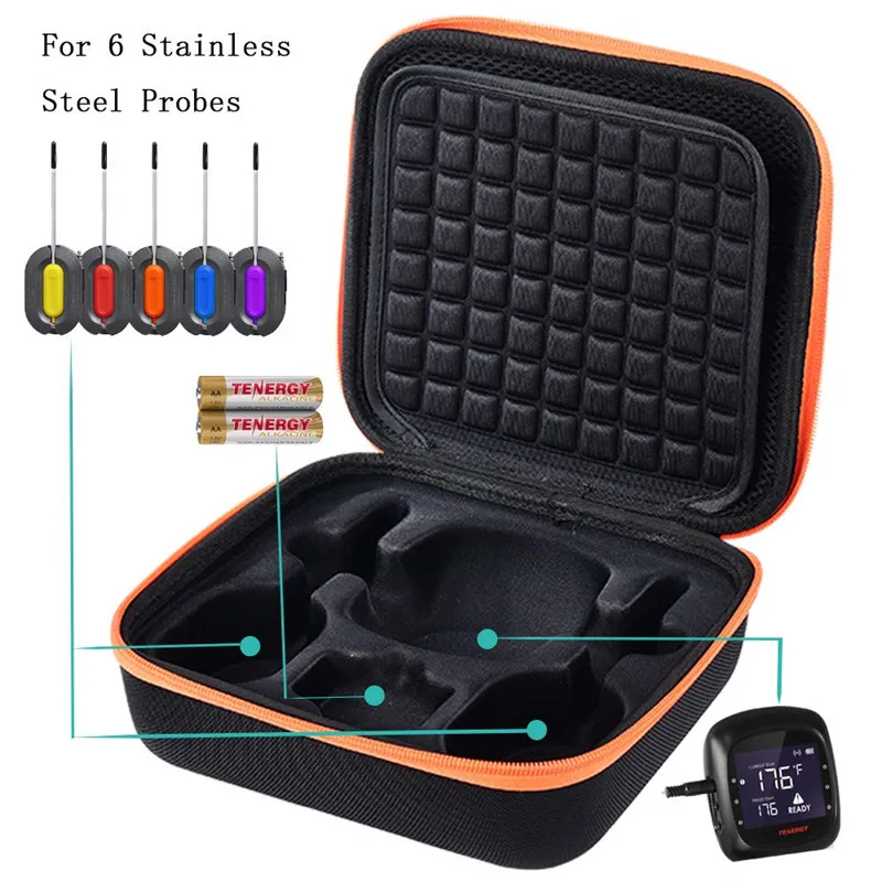 Hard case Compatible for Tenergy/NutriChef Solis Digital Meat Thermometer also fit Soraken GM-001 Digital Meat Thermometer Cases, Design customed
Hard case Compatible for Tenergy/NutriChef Solis Digital Meat Thermometer also fit Soraken GM-001 Digital Meat Thermometer Cases, Design customed