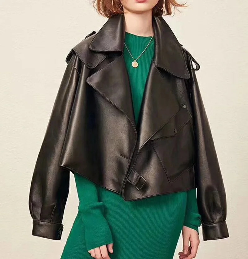 Multi Color Women's Spring Autumn Coats Bomber Jackets Motorcycle Genuine Leather Jacket, As photo or customized
Multi Color Women's Spring Autumn Coats Bomber Jackets Motorcycle Genuine Leather Jacket, As photo or customized