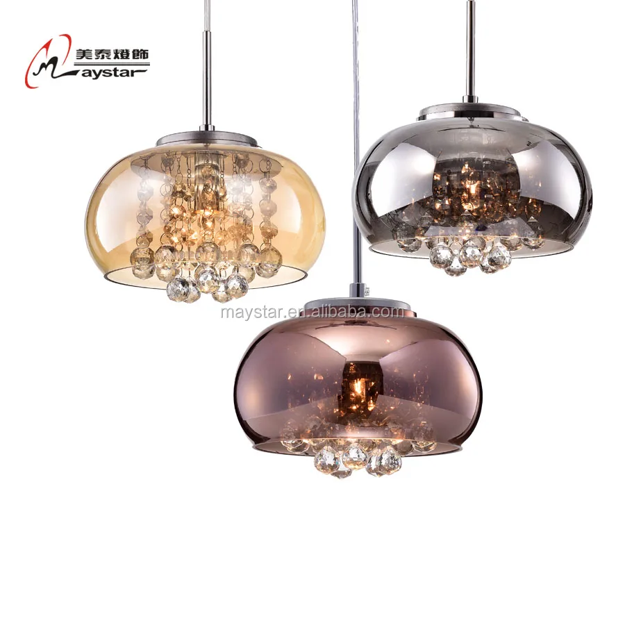 Hot Crystal Glass Pendant Lamp With G9 Base Lantern Shade Indoor Decor Vidro Lampadas