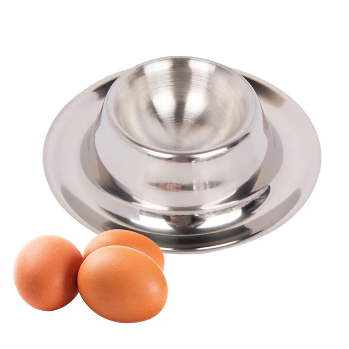 kitchen tools stainless steel standing smart egg holder egg cup
