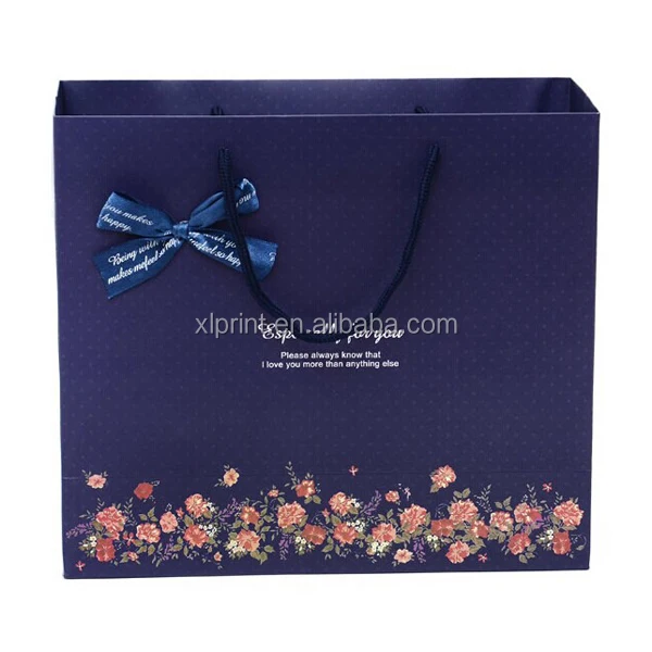 luxury kraft clothing packaging bag shopping bag