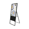 New Product Most Popular Ultra Slim Ad Player Poster Christmas Mirror With Lights Portable Advertising Display