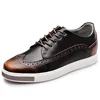 New style men fashion casual genuine leather shoes cool dress shoes elevator shoes