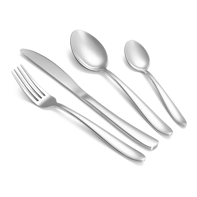 2019 Extra heavy weight 18/10 stainless steel 4pcs Set Flatware Set Mirror polish Silverware, Silver
2019 Extra heavy weight 18/10 stainless steel 4pcs Set Flatware Set Mirror polish Silverware, Silver