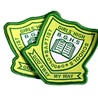 

High quality Custom School Uniform Woven Badge Suit Badge From China Badge Maker