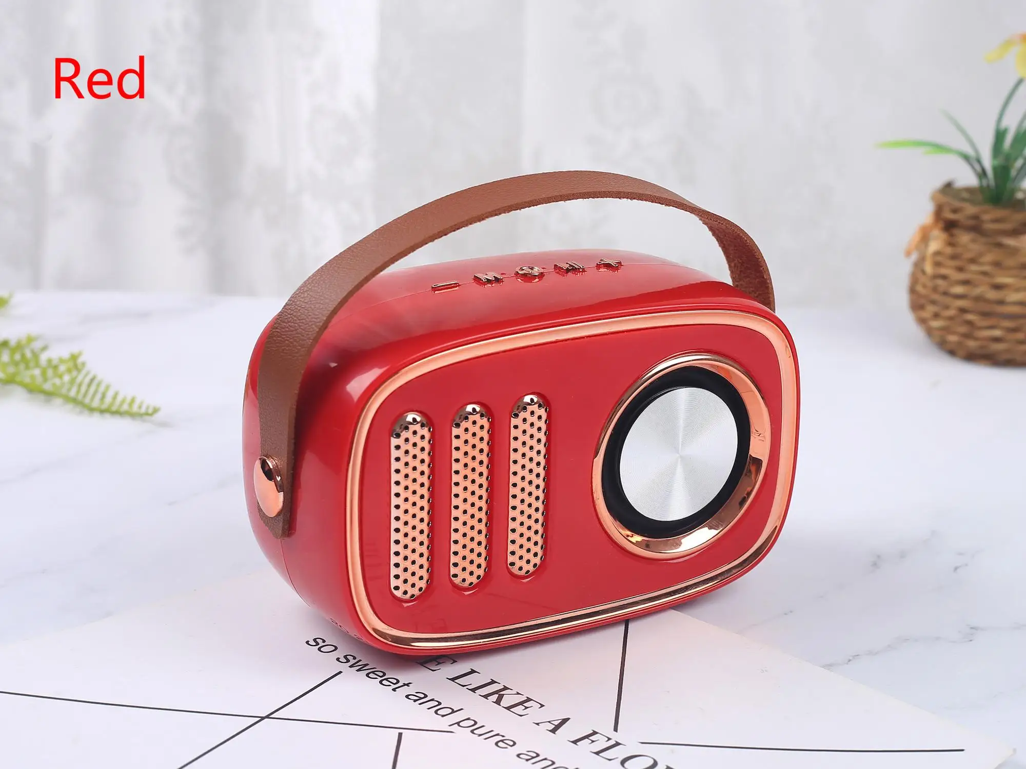 FM Radio Style Active Wireless Charge Mini Speakers for Mobile Phone Home Theatre with 1200MA Bluetooths Speaker Power Bank - ANKUX.COM