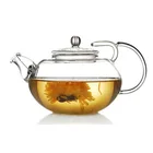 400ml Fancy Personalized Cute Pyrex Glass Tea Pot