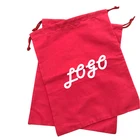 small cotton promotional bag small cotton pouches custom made 5 oz Cotton Drawstring Bags