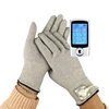 Sliver vibrating stimulation massager TENS conductive gloves
