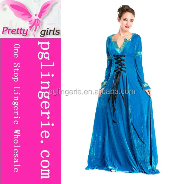 Blue Sexy Dress Long Evening Gown For Mature Woman