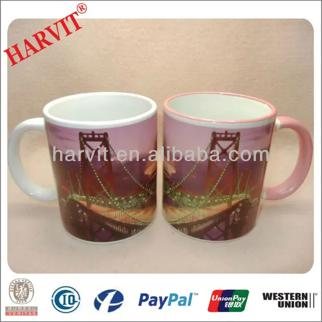 building photo 11oz ceramic sublimation mug wholesale