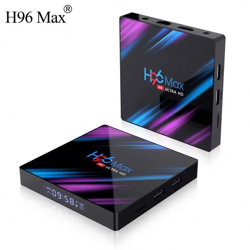 Cheapest 4GB 32GB android 9.0 Media player Smart TV box H96 Max with 2.4g 5g dual wifi
Cheapest 4GB 32GB android 9.0 Media player Smart TV box H96 Max with 2.4g 5g dual wifi