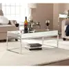 Classic hot curved bent 12mm clear tempered glass coffee table