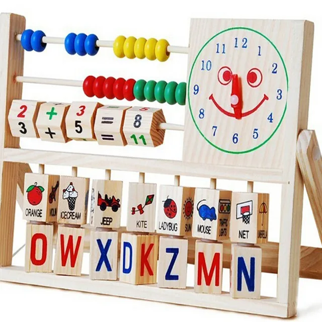 fq brand new design for kids gift colorful bead abacus wooden