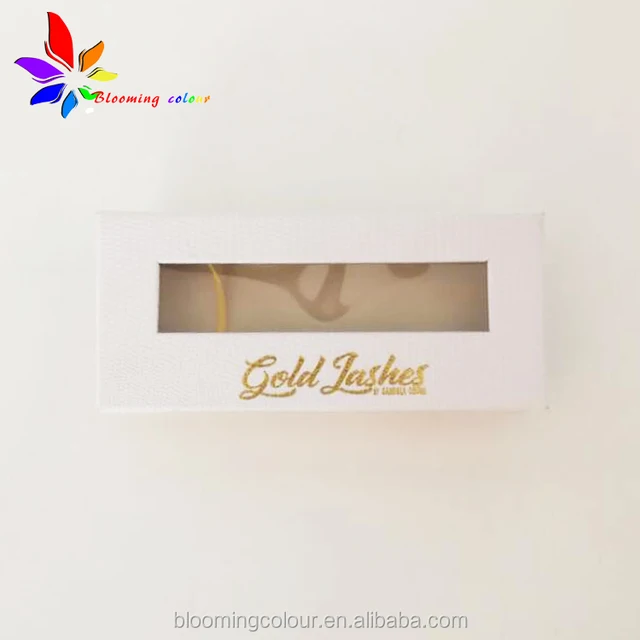 customized printed cosmetic magnetic false eyelash packaging box