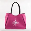 Wholesale pink black large capacity oxford tote dance bag for girls
