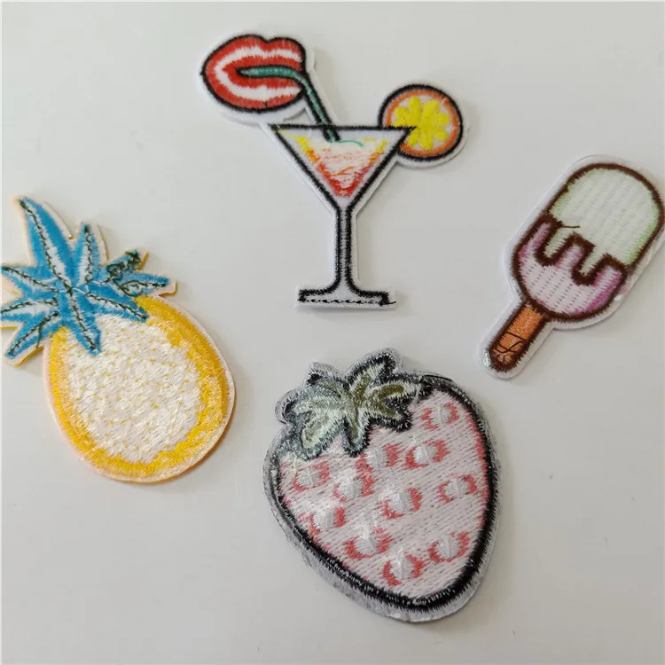 Hot sales summer logo custom embroidery patch for bags and clothing.jpg