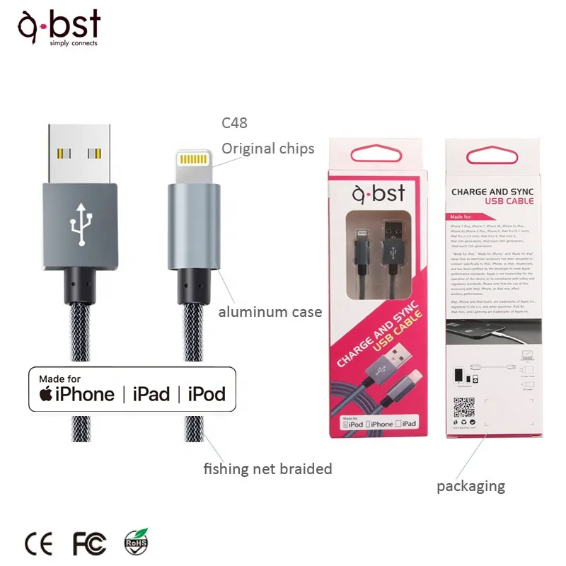 MFi certified cable for lighting cable for Apple Authorized factory license MFi data cable for iPhone12 xmax from MFi factories
MFi certified cable for lighting cable for Apple Authorized factory license MFi data cable for iPhone12 xmax from MFi factories