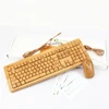 Beautiful design computer keyboard usb wired bamboo wooden keyboard and mouse