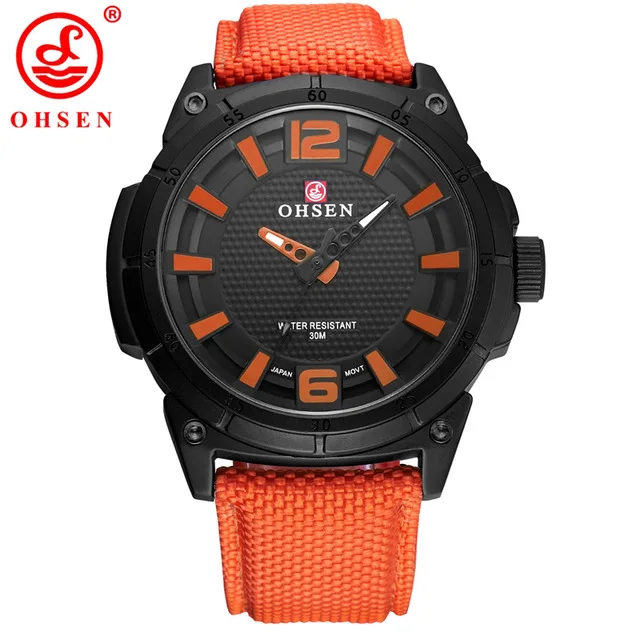OHSEN TX2905 Men's Quartz watch Luxury Military Wristwatch Sports Clock Casual Nylon Strap Watches
OHSEN TX2905 Men's Quartz watch Luxury Military Wristwatch Sports Clock Casual Nylon Strap Watches