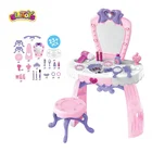 Luxury new design games girls plastic dresser makeup toys