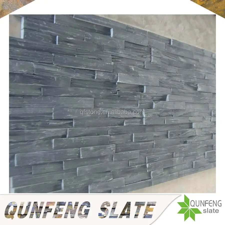 natural black slate panel decorative garden wall stone cladding natural black slate panel decorative garden wall stone cladding