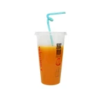 100% Biodegradable Coffee Mug Disposable Cold PLA Plastic Drinking Cups