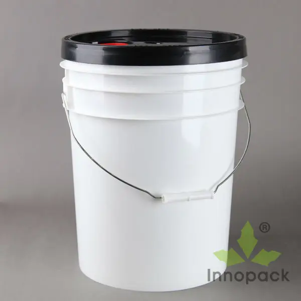 Wholesale 5 Gallon white plastic buckets with lid and handle and spout
