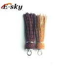 Durable use unique design soft leather tassel leather keychain tassel