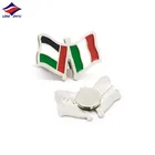 Longzhiyu 12years logo badges manufacturer customised magnetic pin badges custom flag lapel pins